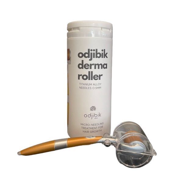 Odjibik Titanium Derma Roller 0.5mm for Hair Regrowth